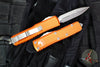 Microtech UTX-85 OTF Knife- Double Edge- Orange Handle- Stonewash Blade 232-10 OR