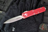 Microtech UTX-85 Red Double Edge OTF Knife Stonewash Blade 232-10 RD