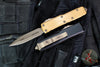 Microtech UTX-85 Double Edge OTF Knife Tan G-10 Top Bronze Apocalyptic Blade 232-13 APGTTAS