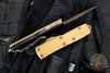 Microtech UTX-85 Double Edge OTF Knife Tan G-10 Top Bronze Apocalyptic Blade 232-13 APGTTAS