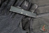 Microtech UTX-85 OTF Knife-Shadow Edition- Double Edge- Black Handle- Etched Logo- Damascus Blade 232-16 DLCTSH SN50