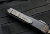 Microtech UTX-85 OTF Knife-Shadow Edition- Double Edge- Black Handle- Etched Logo- Damascus Blade 232-16 DLCTSH SN51