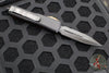 Microtech UTX-85 OTF Knife- Double Edge- Black Handle- Ultem Inlay- Black DLC Blade 232-1 DLCTULS