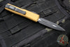 Microtech UTX-85 OTF Knife-Double Edge- Tan Handle- Black Blade 232-1 TA