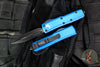 Microtech UTX-85 OTF Knife- Double Edge- Blue Handle- Black Blade 232-1 BL