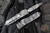 Microtech UTX-85 OTF Knife- Double Edge- Cerakote Urban Camo Handle- Urban Camo Blade 232-1 UCS