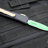 Microtech UTX-85 OTF Knife- Double Edge- Jedi Master Part Serrated 232-2 JM
