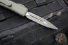 Microtech UTX-85 OTF Knife- Double Edge- Cerakote OD Green- Cerakote OD Green Full Serrated Blade- OD Hardware 232-3 COD