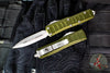 Microtech UTX-85 II OTF Knife- Stepped OD Green- Double Edge- Stonewashed Blade 232II-10 ODS