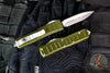 Microtech UTX-85 II OTF Knife- Stepped OD Green- Double Edge- Stonewashed Blade 232II-10 ODS