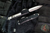 Microtech UTX-85 II Stepped Black Double Edge OTF Knife Stonewashed Blade 232II-10 S