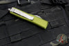 Microtech UTX-85 OTF Knife- Tanto Edge- OD Green Handle- Apocalyptic Blade 233-10 APOD