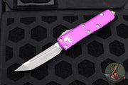 Microtech UTX-85 OTF Knife- Tanto Edge- Violet Handle- Apocalyptic Blade 233-10 APVI