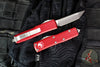 Microtech UTX-85 OTF Knife- Tanto Edge- Red With Stonewash Blade 233-10 RD