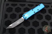 Microtech UTX-85 OTF Knife- Tanto Edge- Blue Handle- Black Blade 233-1 BL