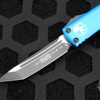 Microtech UTX-85 OTF Knife- Tanto Edge- Blue Handle- Black Blade 233-1 BL