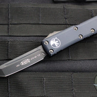 Microtech UTX-85 OTF Knife- Tanto Edge- Tactical- Black Handle- DLC Black Blade 233-1 DLCT 2019