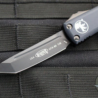 Microtech UTX-85 OTF Knife- Tanto Edge- Tactical- Black Handle- DLC Black Blade 233-1 DLCT 2019