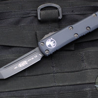 Microtech UTX-85 OTF Knife- Tanto Edge- Tactical- Black Handle- DLC Black Blade 233-1 DLCT 2019 v2