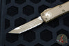 Microtech UTX-85 OTF Knife- Tanto Edge- Cerakoted Tan Handle- Tan Finished Full Serrated Blade 233-3 CTA