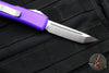 Microtech UTX-85 OTF Knife- Tanto Edge- Purple Handle- Satin Blade 233-4 PU