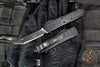 Microtech UTX-85 II Stepped Black Tactical Tanto Edge OTF Knife Black Full Serrated Blade 233II-3 TS