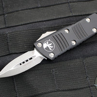 Microtech Mini Troodon OTF Knife- Double Edge- Black Handle- Apocalyptic Blade 238-10 AP