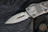 Microtech Mini Troodon OTF Knife- Double Edge- Damascus Blade with Ringed HW 238-16 CFS SN168