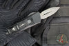 Microtech Mini Troodon OTF Knife- Double Edge- Damascus Blade with Ringed HW 238-16 CFS SN168