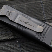 Microtech Mini Troodon OTF- Shadow Tactical- Double Edge- Black With DLC Black Blade and DLC Hardware 238-1 DLCSH