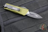 Microtech Mini Troodon OTF Knife- Double Edge- OD Green Handle- Black Blade 238-1 OD