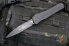 Microtech Cypher- Stepped Chassis- Single Edge- Tactical- Black Handle- Black Plain Edge Blade 241-1 T