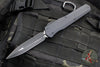 Microtech 2018 Cypher- Smooth Body- Double Edge- Black Handle- Black Plain Edge Blade 242S-1 T