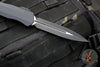 Microtech 2018 Cypher- Smooth Body- Double Edge- Black Handle- Black Plain Edge Blade 242S-1 T