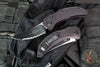 Microtech Brachial Auto OTS - Single Edge- Tactical- Black Handle-Black Full Serrated Blade 268A-3 T