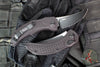 Microtech Brachial Auto OTS - Single Edge- Tactical- Black Handle-Black Full Serrated Blade 268A-3 T