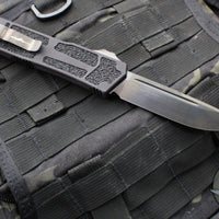 Microtech Scarab II- FIRST RUN SN07- Single Edge- Black Handle- Black DLC Blade and DLC HW 278-1 DLCTS SN07