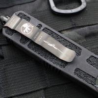 Microtech Scarab II- FIRST RUN SN07- Single Edge- Black Handle- Black DLC Blade and DLC HW 278-1 DLCTS SN07