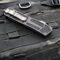 Microtech Scarab II- FIRST RUN SN07- Single Edge- Black Handle- Black DLC Blade and DLC HW 278-1 DLCTS SN07