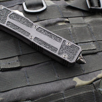 Microtech Scarab II- FIRST RUN SN07- Single Edge- Black Handle- Black DLC Blade and DLC HW 278-1 DLCTS SN07