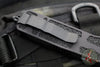 Microtech Scarab II Black Single Edge Shadow DLC Blade and DLC HW 278-1 DLCTSH GEN II