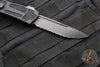 Microtech Scarab II OTF Knife- Shadow- Single Edge- Black Handle- Black DLC Full Serrated Blade and DLC HW 278-3 DLCTSH 2021