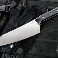 Microtech Cutlery- Chef 8"- Black G-10 Handle- Stonewash Blade 3000-10 BK