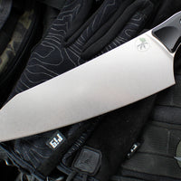 Microtech Cutlery- Chef 8"- Black G-10 Handle- Stonewash Blade 3000-10 BK