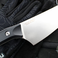 Microtech Cutlery- Chef 8"- Black G-10 Handle- Stonewash Blade 3000-10 BK