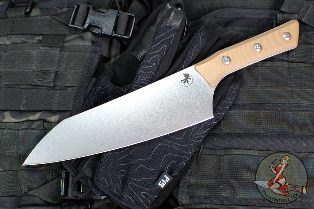 Microtech Cutlery- Chef 8"- Various G-10 Handles- Stonewash Blade 3000-10
