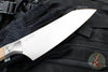 Microtech Cutlery- Chef 8"- Bead Blast Titanium Bolster- Coyote Tan G-10 Handle- Stonewash Blade 3000B-10 CE