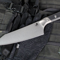 Microtech Cutlery- Chef 8"- Bead Blast Titanium Bolster- Various G-10 Handles- Stonewash Blade 3000B-10