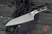 Microtech Cutlery- Chef 8"- Bead Blast Titanium Bolster- Various G-10 Handles- Stonewash Blade 3000B-10