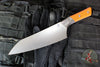 Microtech Cutlery- Chef 8"- Bead Blast Titanium Bolster- Various G-10 Handles- Stonewash Blade 3000B-10